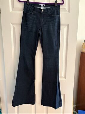 Dark Blue Women's Flare Jeans